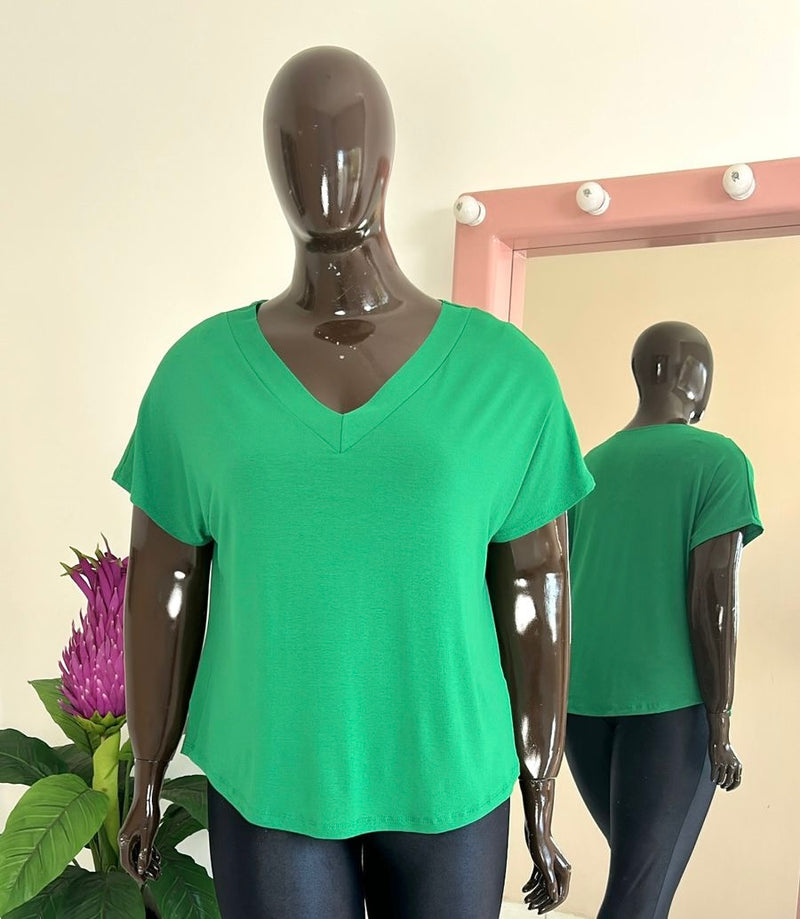 Blusa Morcego V Plus Size