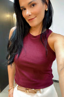 Camiseta Canelada Algodão