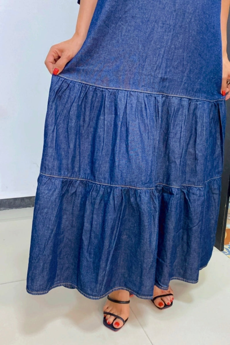 Vestidos longo jeans