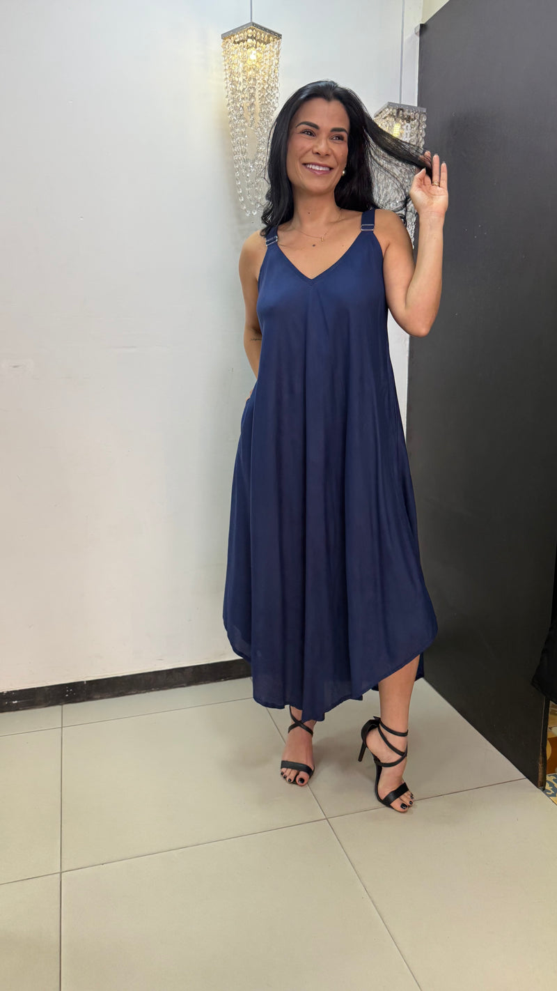 Vestido Amélia liso