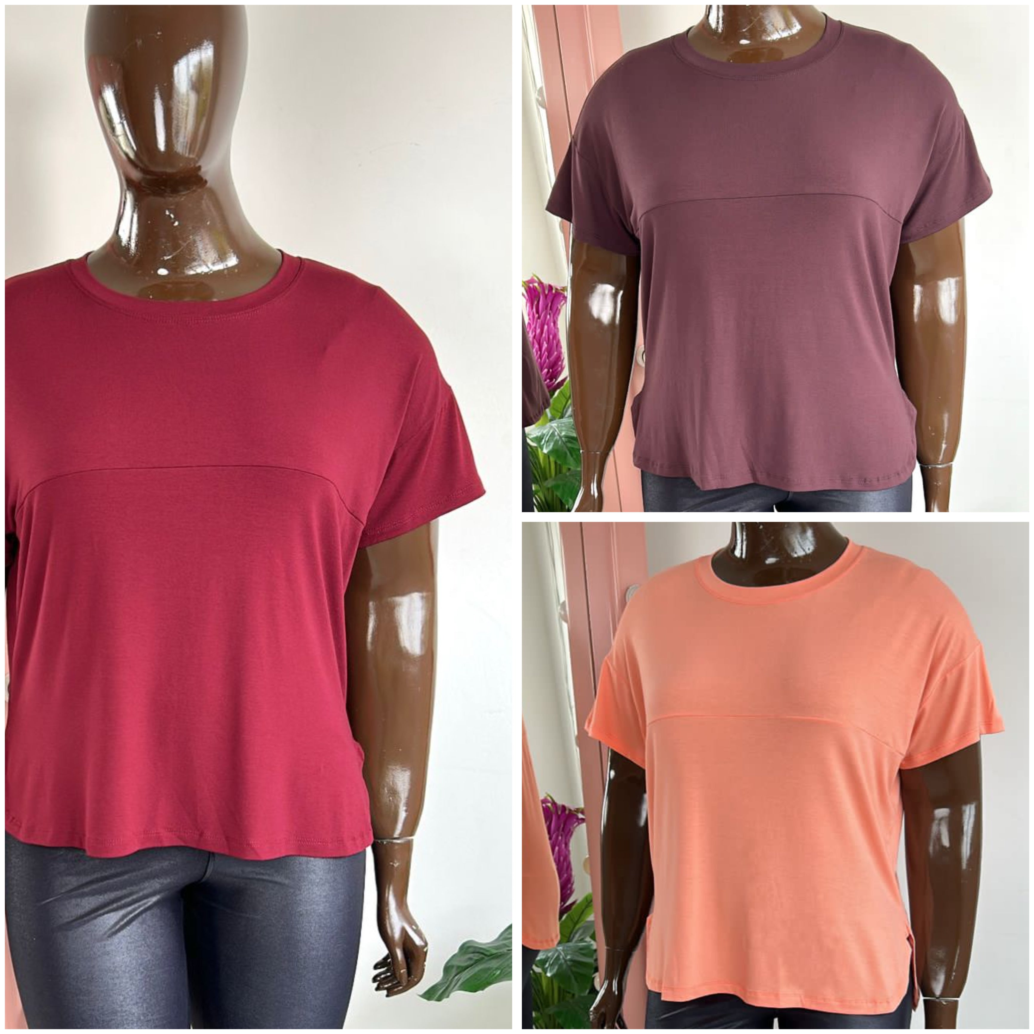 Blusa Uno Cor Plus Size