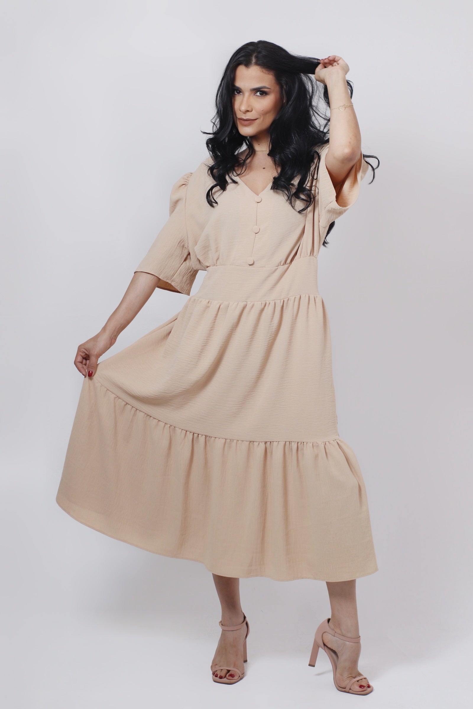 Vestido Manga Duna