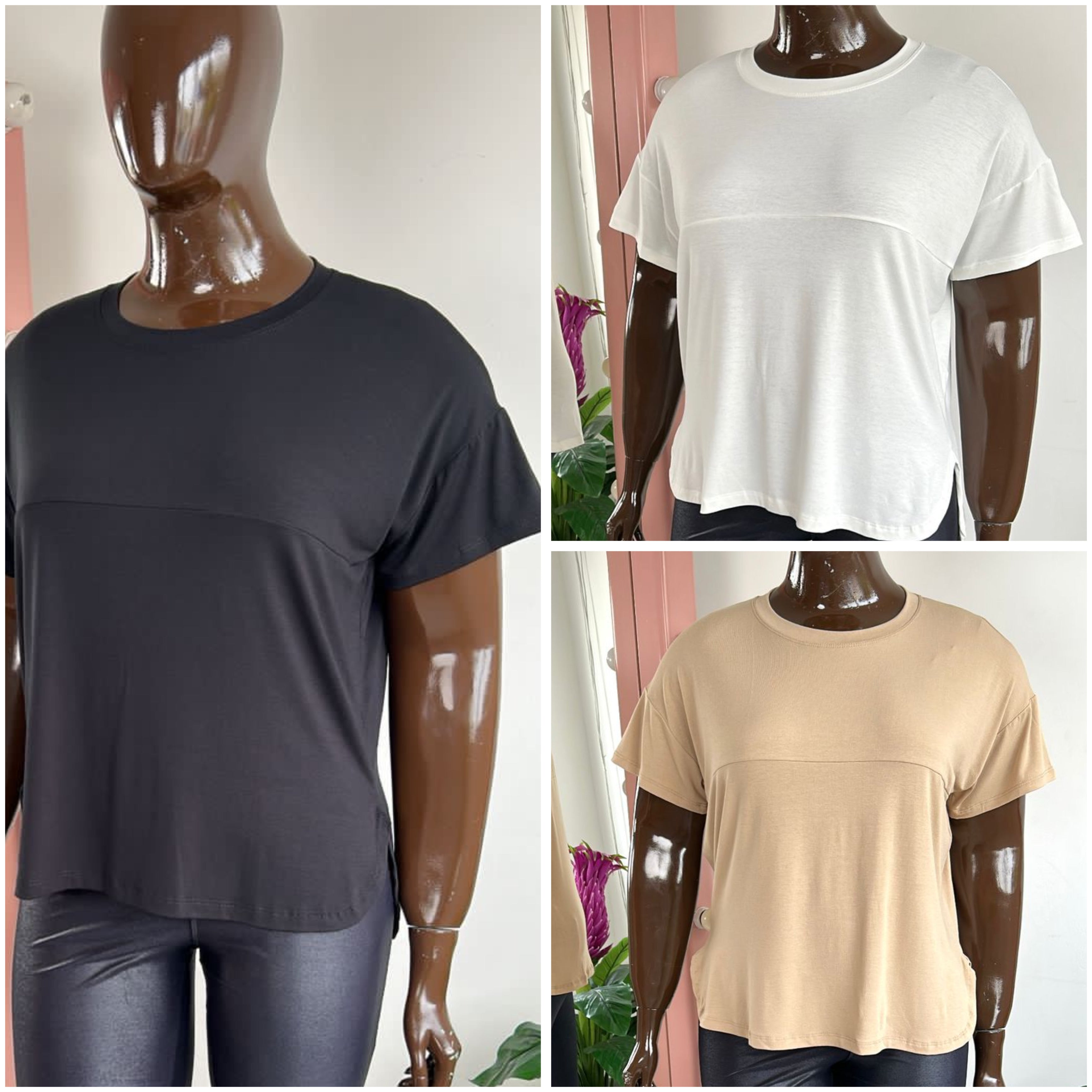 Blusa Uno Cor Plus Size