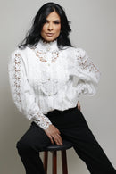 Camisa Social Rendada