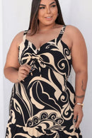 Vestido Estampado Plus