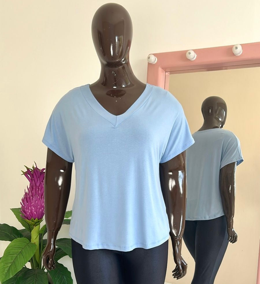 Blusa Morcego V Plus Size