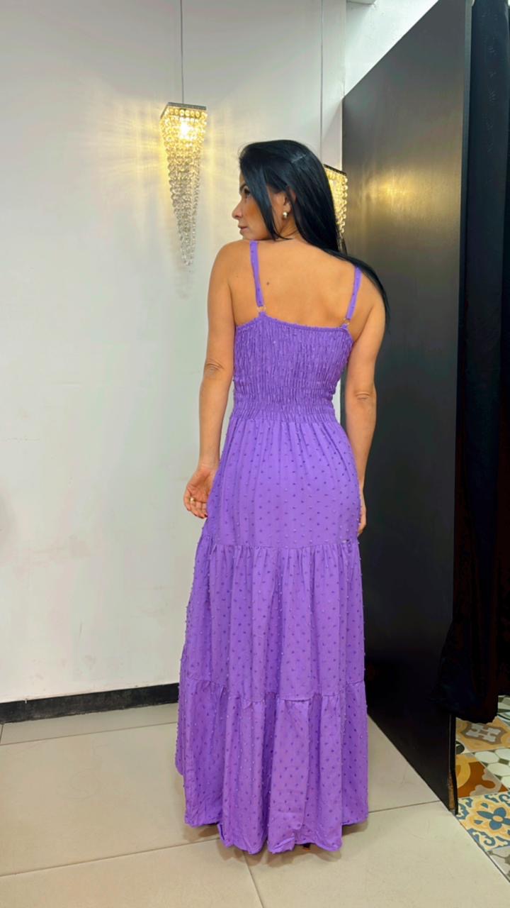 Vestido longo viscolinho