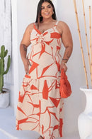 Vestido Estampado Plus