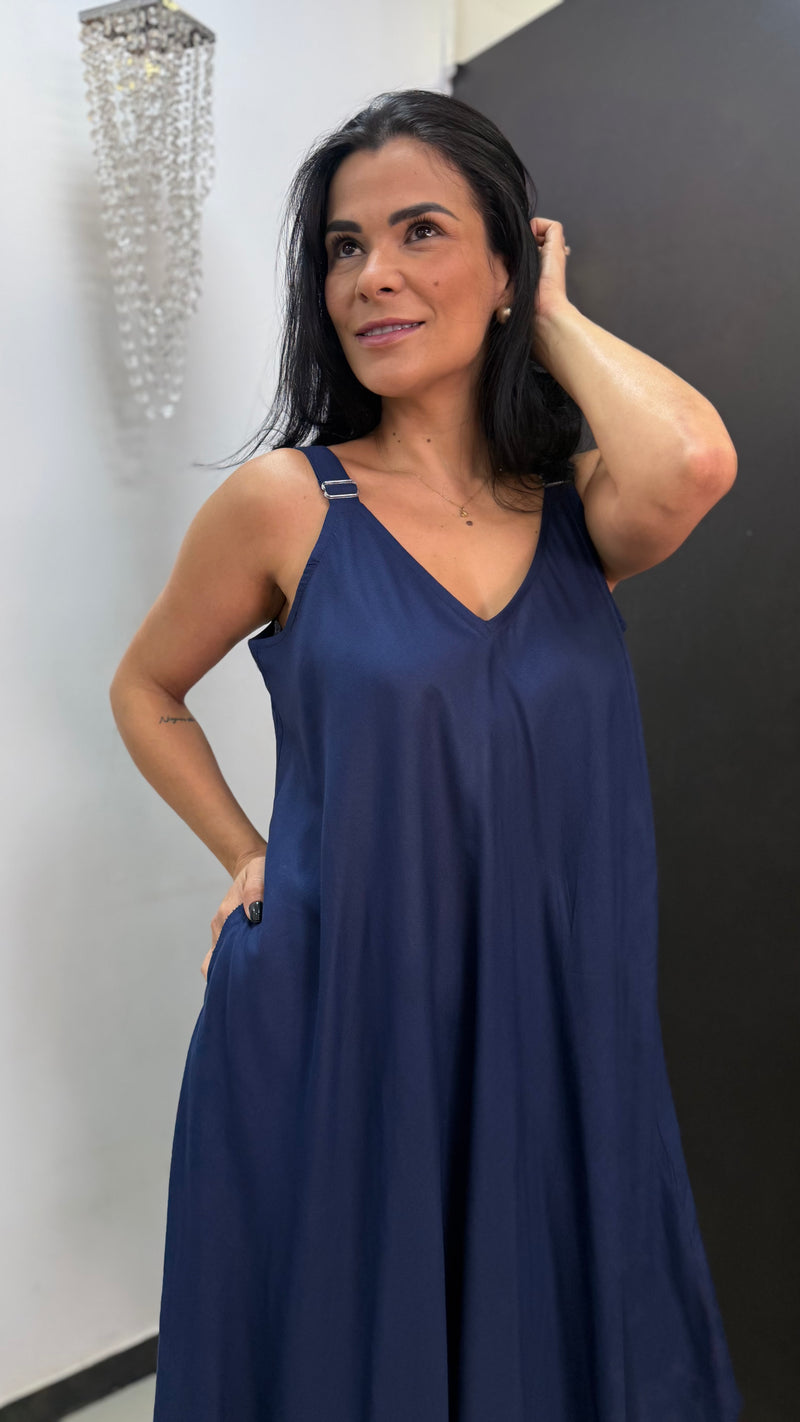 Vestido Amélia liso