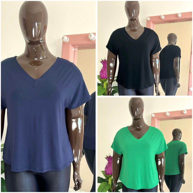 Blusa Morcego V Plus Size