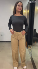 Calça jeans wide leg